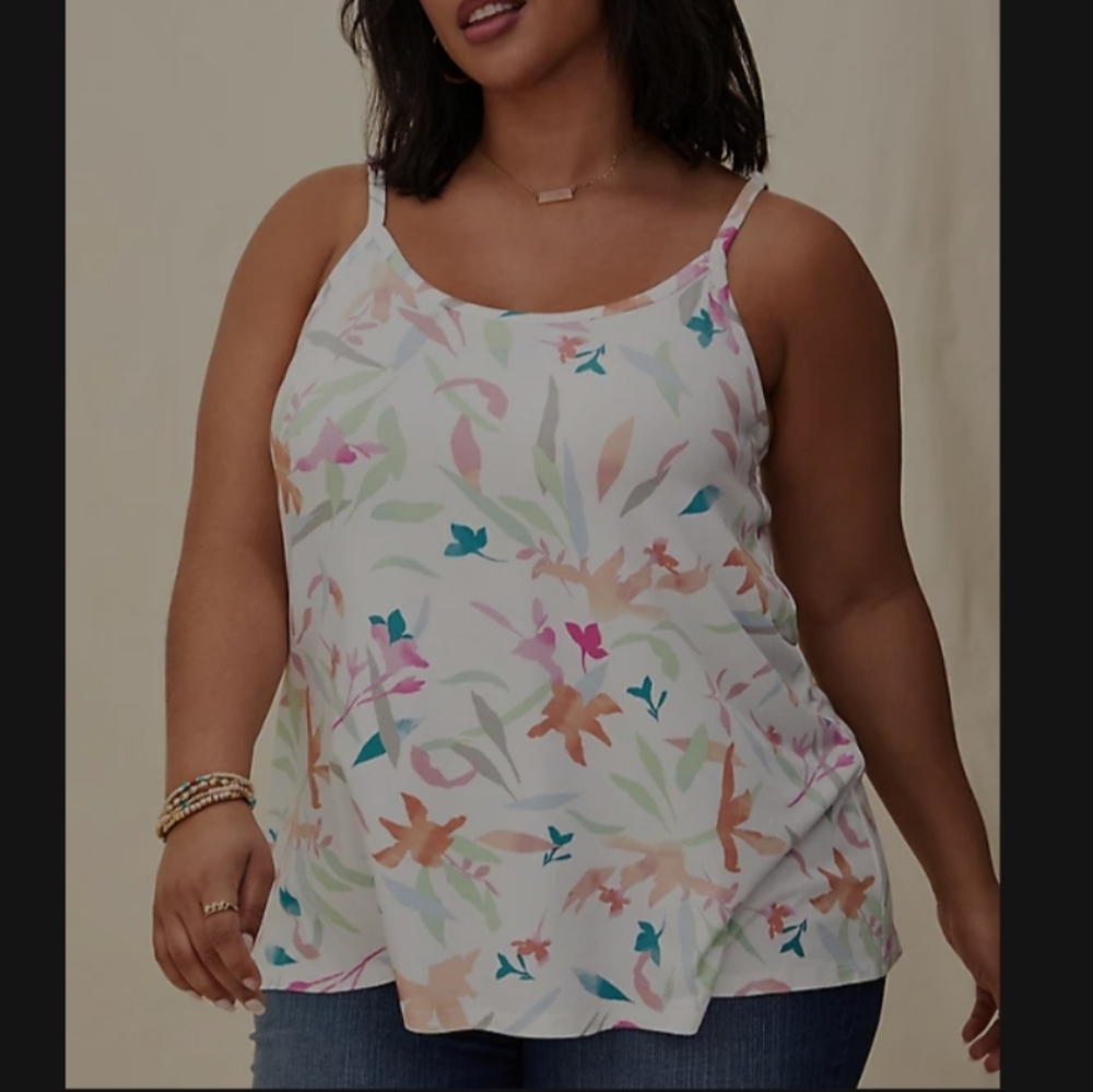Torrid 3X Super Soft Multi Water Color Swing Cami